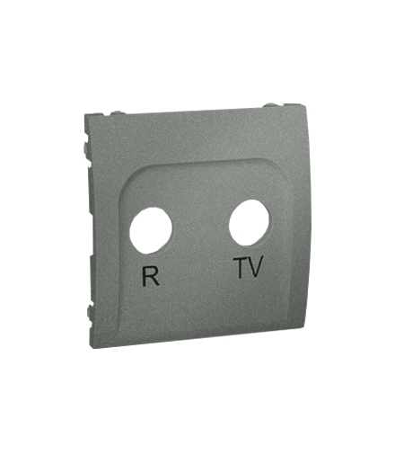 Pokrywa do gniazda antenowego R-TV końcowego i przelotowego grafitowy, metalizowany MAP/25