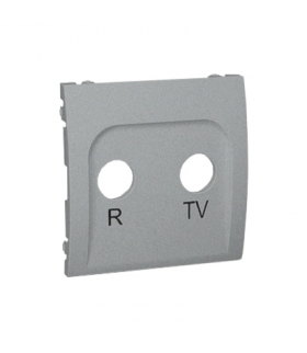 Pokrywa do gniazda antenowego R-TV końcowego i przelotowego aluminiowy, metalizowany MAP/26