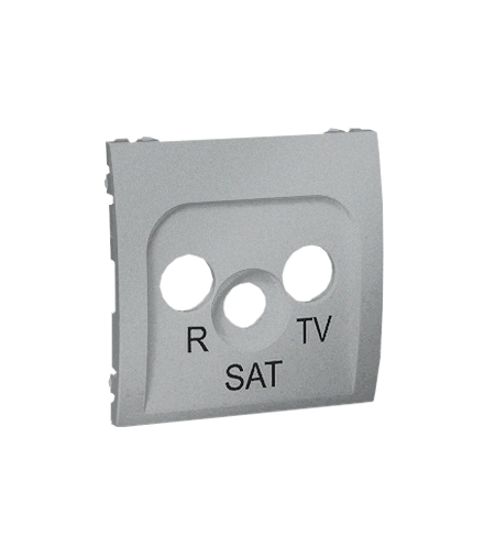 Pokrywa do gniazda antenowego R-TV-SAT aluminiowy, metalizowany MASP/26