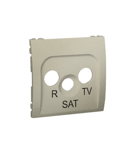 Pokrywa do gniazda antenowego R-TV-SAT platynowy, metalizowany MASP/27
