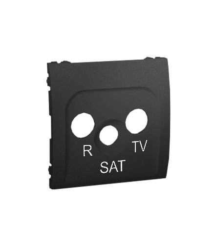 Pokrywa do gniazda antenowego R-TV-SAT grafit mat, metalizowany MASP/28