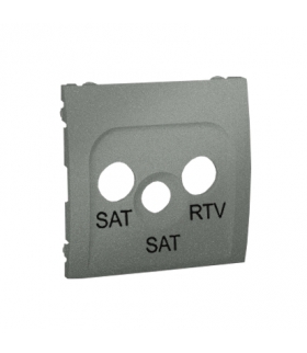 Pokrywa do gniazda antenowego SAT-SAT-RTV grafitowy, metalizowany MAS2P/25
