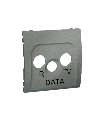 Pokrywa do gniazda antenowego R-TV-DATA grafitowy, metalizowany MADP/25