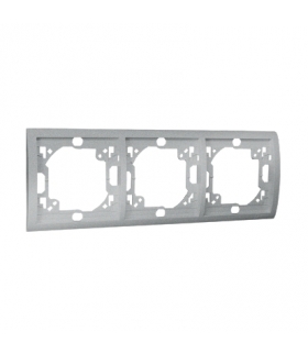 Ramka 3- krotna aluminiowy, metalizowany MR3/26