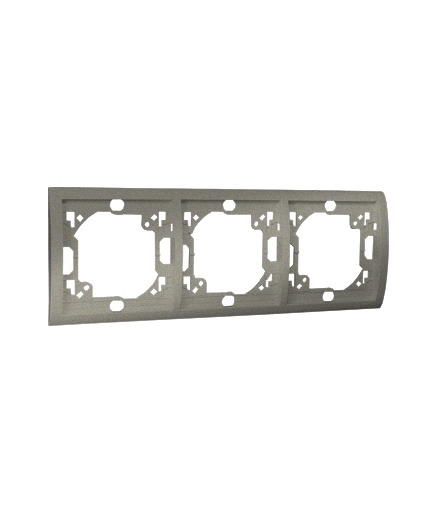 Ramka 3- krotna platynowy, metalizowany MR3/27