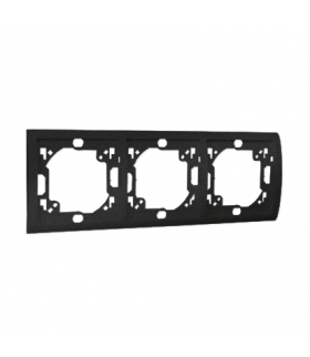 Ramka 3- krotna grafit mat, metalizowany MR3/28