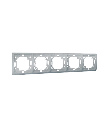 Ramka 5- krotna aluminiowy, metalizowany MR5/26