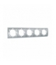 Ramka 5- krotna aluminiowy, metalizowany MR5/26