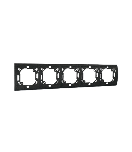 Ramka 5- krotna grafit mat, metalizowany MR5/28