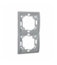 Ramka 2- krotna aluminiowy, metalizowany MR2P/26