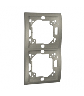 Ramka 2- krotna platynowy, metalizowany MR2P/27