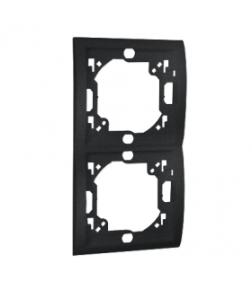 Ramka 2- krotna grafit mat, metalizowany MR2P/28