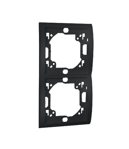 Ramka 2- krotna grafit mat, metalizowany MR2P/28