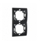 Ramka 2- krotna grafit mat, metalizowany MR2P/28