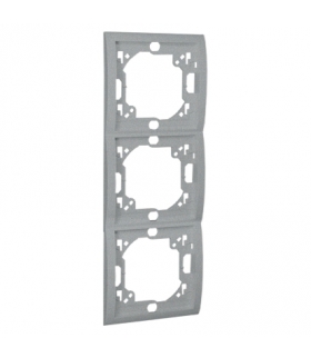 Ramka 3- krotna aluminiowy, metalizowany MR3P/26