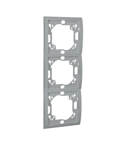 Ramka 3- krotna aluminiowy, metalizowany MR3P/26