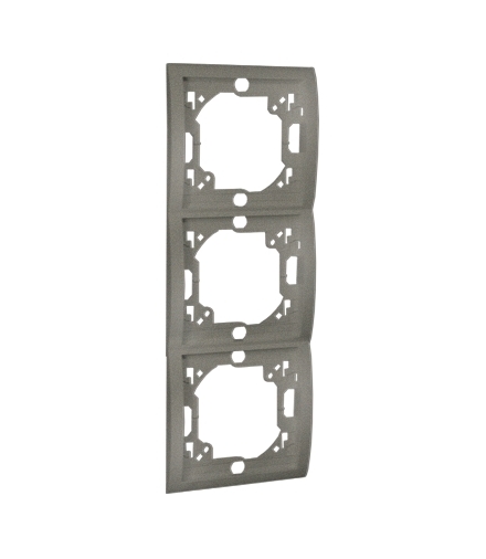 Ramka 3- krotna platynowy, metalizowany MR3P/27