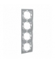Ramka 4- krotna aluminiowy, metalizowany MR4P/26