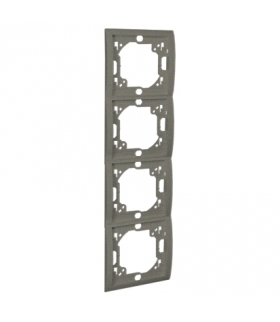 Ramka 4- krotna platynowy, metalizowany MR4P/27