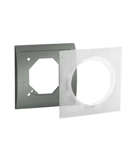 Ramka 1- krotna IP44 grafitowy, metalizowany MR1B/25