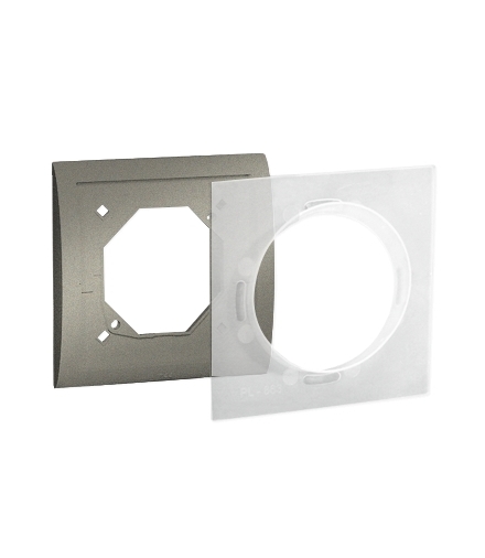 Ramka 1- krotna IP44 platynowy, metalizowany MR1B/27