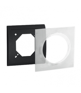 Ramka 1- krotna IP44 grafit mat, metalizowany MR1B/28