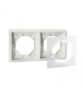 Ramka 2- krotna IP44 ecru MR2B/10