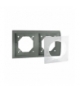 Ramka 2- krotna IP44 grafitowy, metalizowany MR2B/25