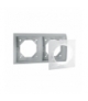Ramka 2- krotna IP44 aluminiowy, metalizowany MR2B/26