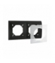 Ramka 2- krotna IP44 grafit mat, metalizowany MR2B/28