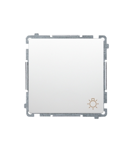 Przycisk "światło" (moduł) 16AX 250V, zaciski śrubowe, biały BMS1A.01/11