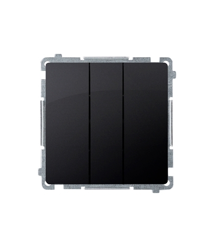 Łacznik potrójny (moduł) 10AX 250V, szybkozłącza, grafit mat, metalizowany BMW31.01/28