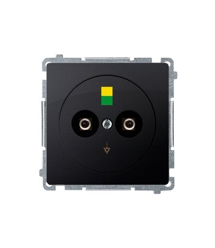 Gniazdo ekwipotencjalne grafit mat, metalizowany BMGE.02/28