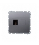 Gniazdo HDMI pojedyncze inox, metalizowany BMGHDMI.01/21