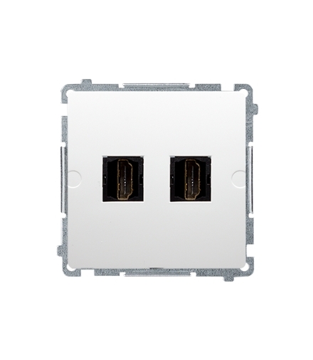 Gniazdo HDMI podwójne biały BMGHDMI2.01/11