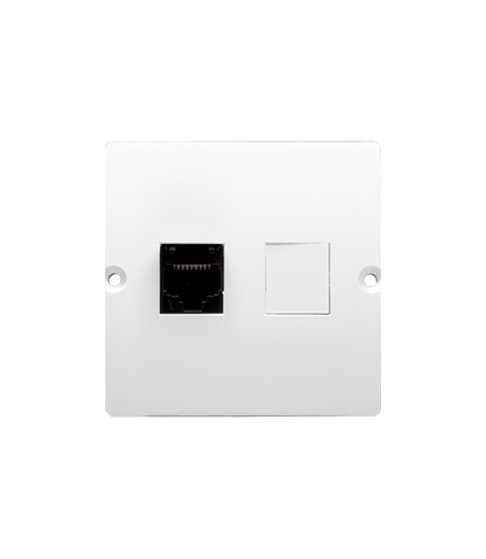 Gniazdo telefoniczne pojedyncze RJ12 (moduł) biały BMT1.02/11