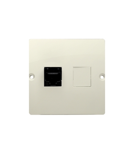 Gniazdo telefoniczne pojedyncze RJ12 (moduł) beżowy BMT1.02/12