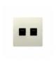 Gniazdo komputerowe RJ45 kategoria 5e + telefoniczne RJ11 (moduł) beżowy BMF5T.02/12