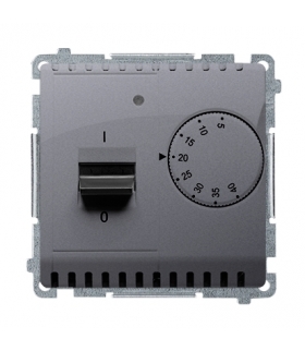 Regulator temperatury z czujnikiem wewnętrznym srebrny mat, metalizowany BMRT10W.02/43