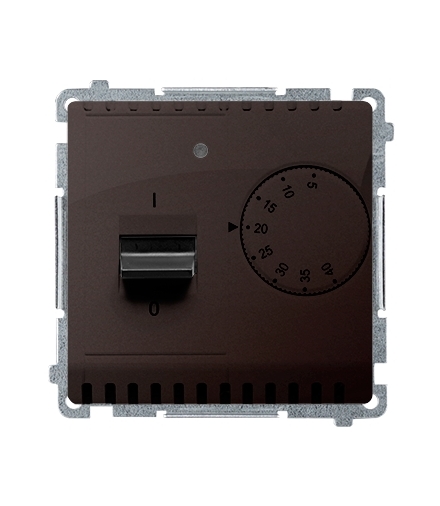 Regulator temperatury z czujnikiem wewnętrznym czekoladowy mat, metalizowany BMRT10W.02/47
