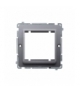 Adapter przejściówka na osprzęt standardu 45×45 mm srebrny mat, metalizowany BMA45/43
