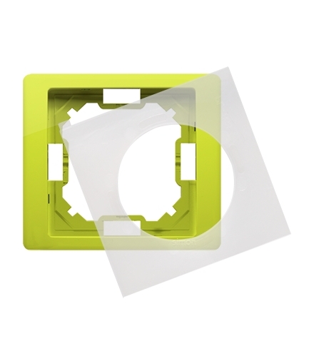Ramka 1- krotna IP44 limonkowy, metalizowany BMRC1B/036