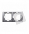 Ramka 2- krotna IP44 inox, metalizowany BMRC2B/21
