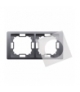 Ramka 2- krotna IP44 srebrny mat, metalizowany BMRC2B/43