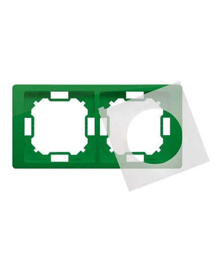 Ramka 2- krotna IP44 miętowy, metalizowany BMRC2B/032