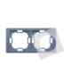 Ramka 2- krotna IP44 lawendowy, metalizowany BMRC2B/035