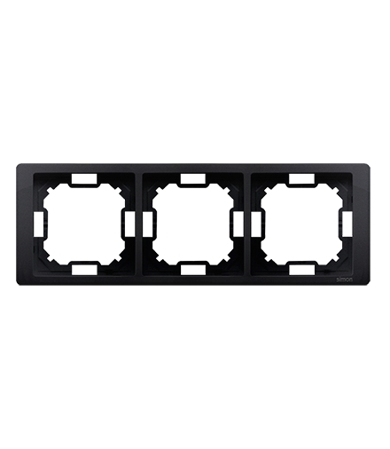 Ramka 3- krotna grafit mat, metalizowany BMRC3/28