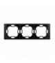 Ramka 3- krotna grafit mat, metalizowany BMRC3/28