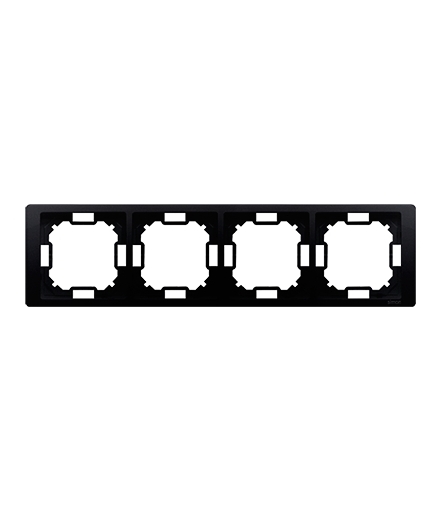 Ramka 4- krotna grafit mat, metalizowany BMRC4/28