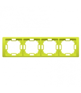 Ramka 4- krotna limonkowy, metalizowany BMRC4/036